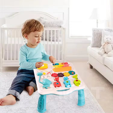 BUSY BOARD ACTIVITY TABLE WITH LIGHTS AND MELODIES